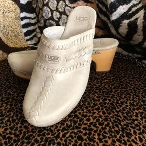 Ugg -Light Blue Wooden Clog -size 9